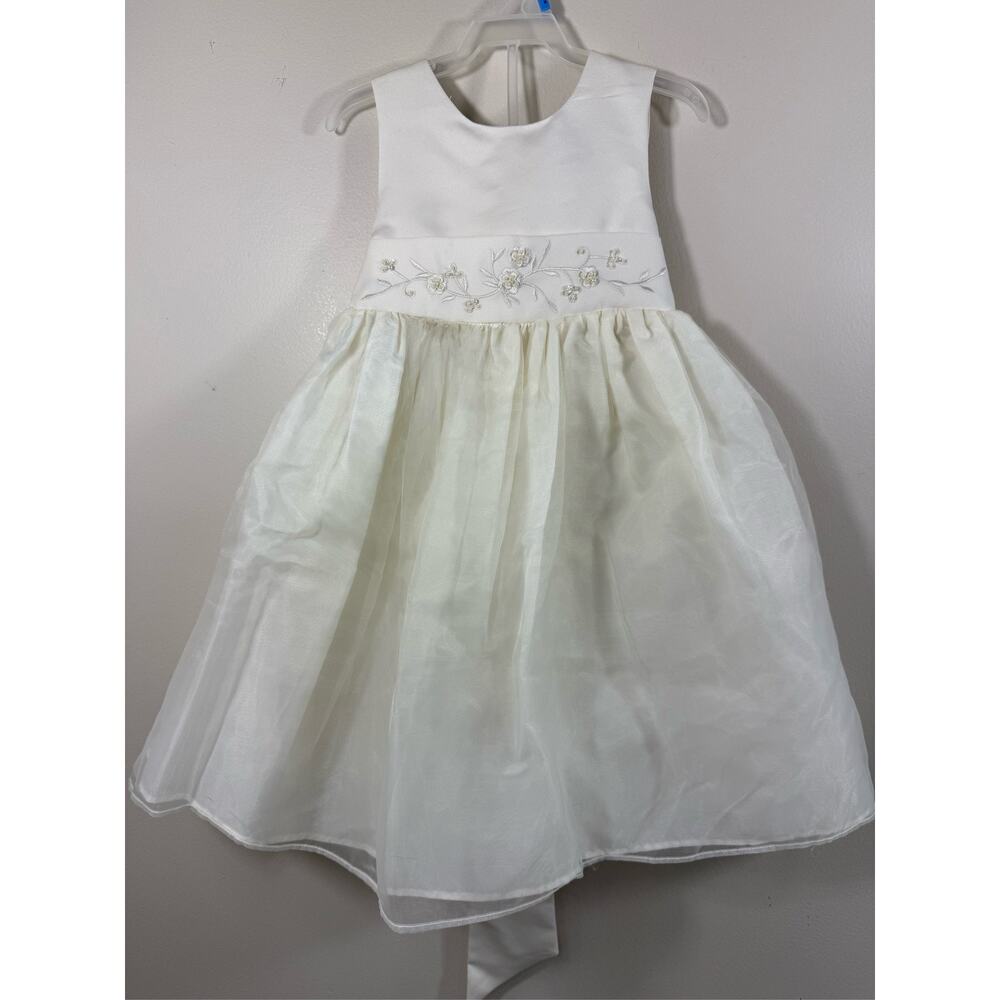 Little Miss Ivory Flower Girl Dress Communion Wedding Formal